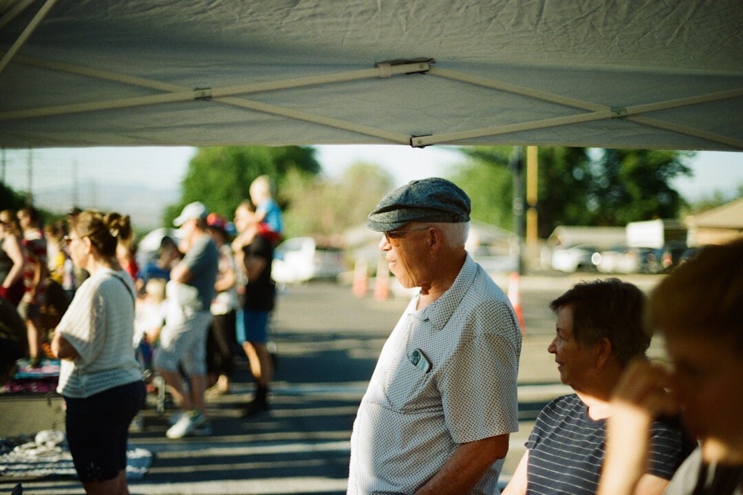 elderly people at concert